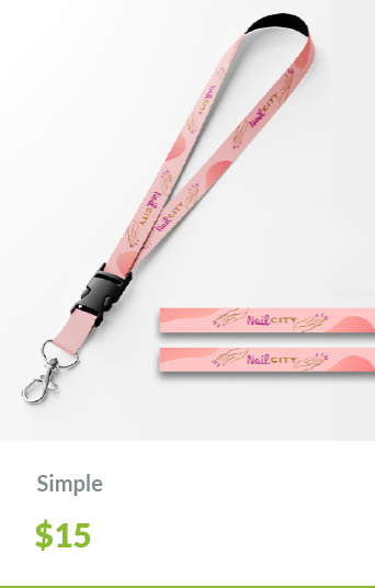 Print Designs Lanyards Simple